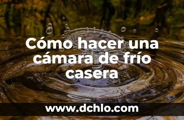 Como Hacer un Café Frío en Casa 6 Cómo hacer una cámara de frío casera