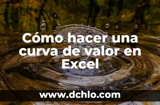 El Valor de la Transparencia 6 Cómo hacer una curva de valor en Excel