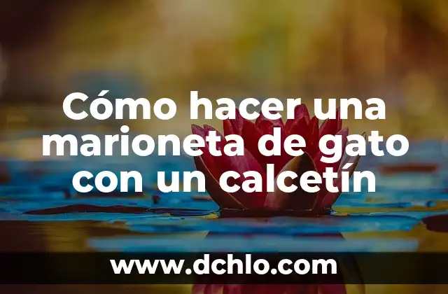Cómo hacer una marioneta de gato con un calcetín