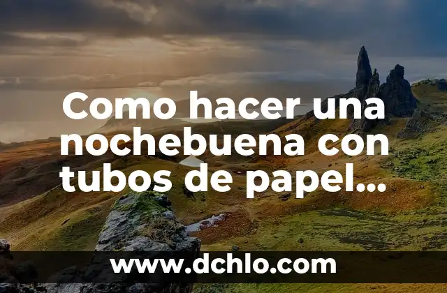 Folha de Papel Almaço: Más que un Simple Material 8 Como hacer una nochebuena con tubos de papel higiénico
