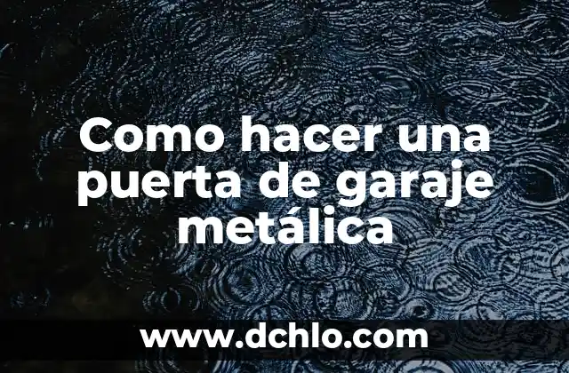 Cómo hacer una puerta en Autocad 2D 7 Como hacer una puerta de garaje metálica