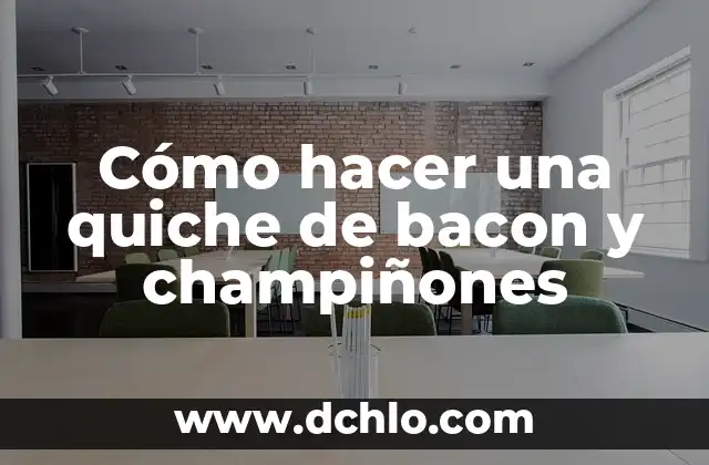 Cómo hacer guisantes con bacon 3 Cómo hacer una quiche de bacon y champiñones