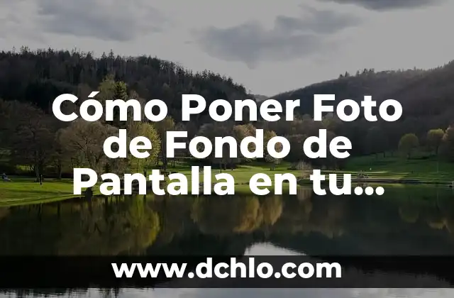 Como hacer un dispositivo 4 Cómo Poner Foto de Fondo de Pantalla en tu Dispositivo
