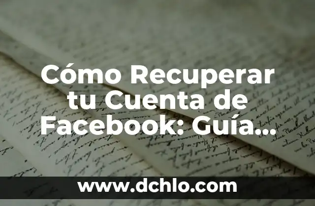 Cómo Cambiar de Plan en Netflix: Guía Detallada y Actualizada 8 Cómo Recuperar tu Cuenta de Facebook: Guía Detallada