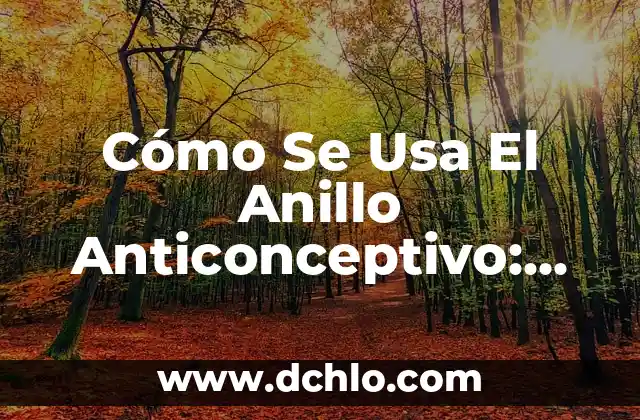 El Significado del Anillo de Compromiso 3 Cómo Se Usa El Anillo Anticonceptivo: Guía Completa Y Actualizada