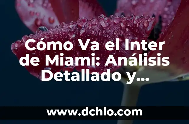 Pythium en Helechos: Un Análisis Detallado 8 Cómo Va el Inter de Miami: Análisis Detallado y Actualizado