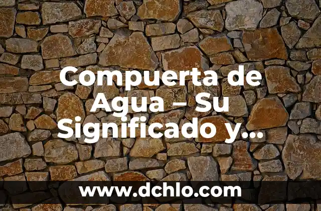 Valvula de Retorno de Vapores: Su Importancia en Sistemas Térmicos 8 Compuerta de Agua – Su Significado y Función en los Sistemas Hidráulicos