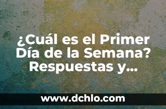 Esto no es Suecia: donde ver la serie en línea y en TV 7 ¿Cuál es el Primer Día de la Semana? Respuestas y Curiosidades