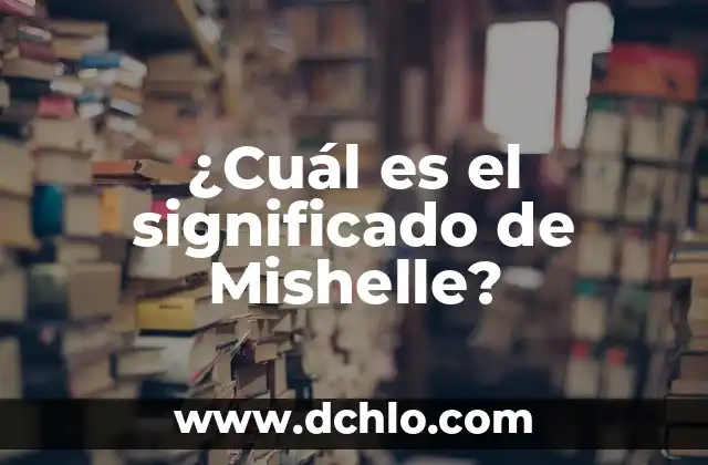 Significado de la Rama de Veracruz: Un Análisis Detallado 3 ¿Cuál es el significado de Mishelle?