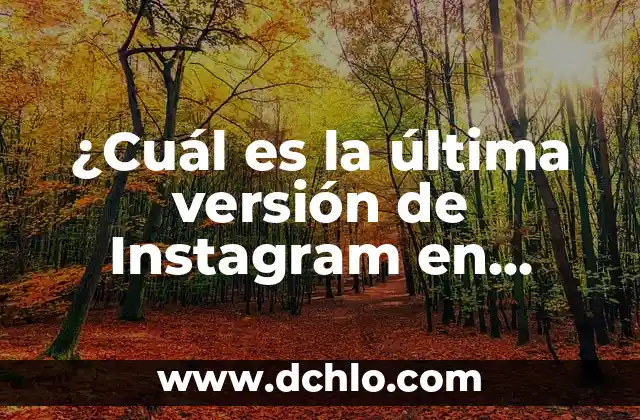 Versión de cobarde Sofía Ellar significado 4 ¿Cuál es la última versión de Instagram en 2023?