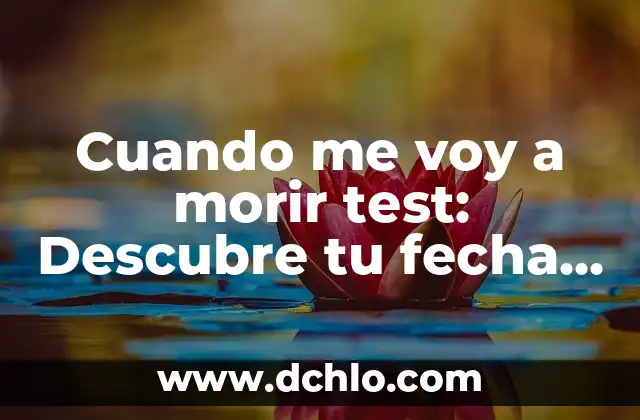 Tacos de Goma para Botas de Fútbol: Mejora tu Juego con los Mejores 3 Cuando me voy a morir test: Descubre tu fecha de muerte predicha