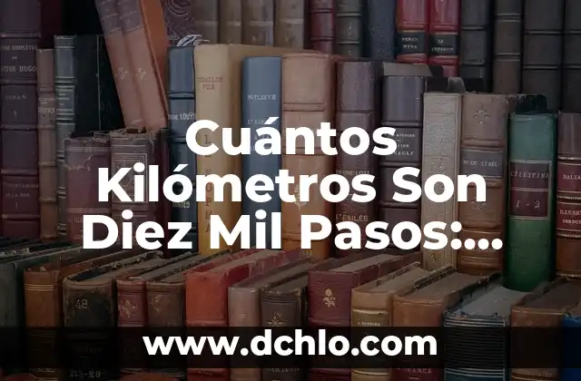 Mil significados de las extensiones de dominio 3 Cu谩ntos Kil贸metros Son Diez Mil Pasos: Descubre la Respuesta Exacta
