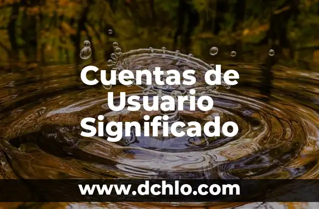 De en Nutrición Significado 5 Cuentas de Usuario Significado