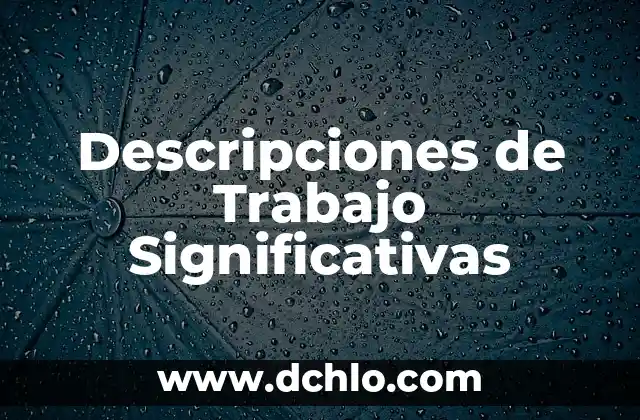 El Significado de la Canalización en Trabajo Social 4 Descripciones de Trabajo Significativas