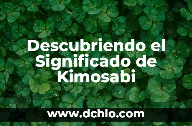 Busca el significado de hocico 3 Descubriendo el Significado de Kimosabi