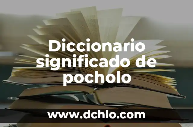 Significado de una Persona Bellota 6 Diccionario significado de pocholo