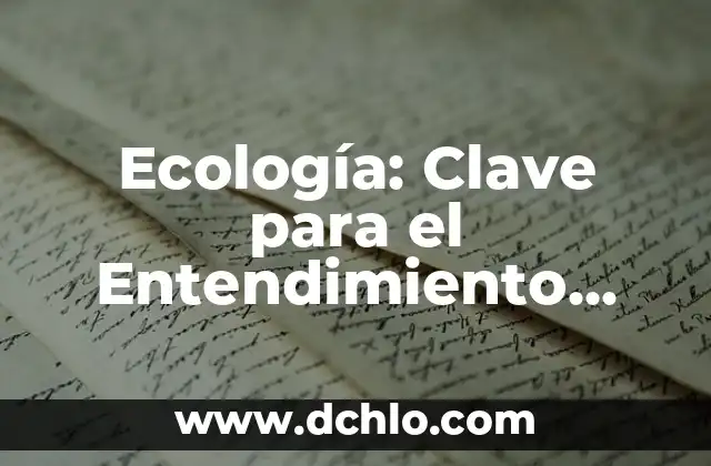 Aspectos clave de los Sofistas 4 Ecología: Clave para el Entendimiento Ambiental