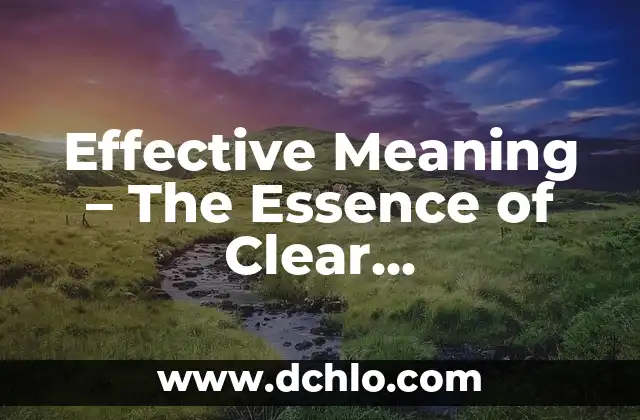 Exploring the Essence of Dub Music 4 Effective Meaning – The Essence of Clear Communication