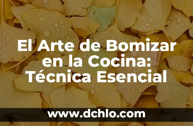 Significado en Cocina de Cornet - Todo Sobre su Uso y Versatilidad 7 El Arte de Bomizar en la Cocina: Técnica Esencial