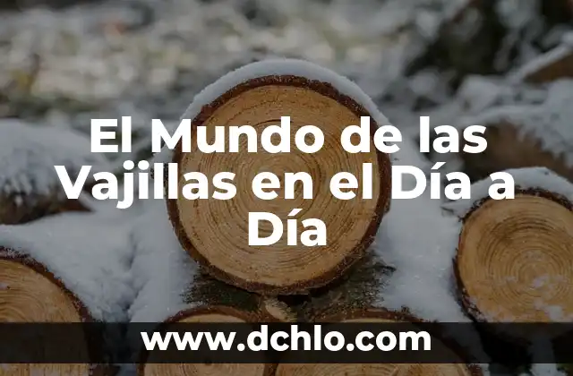 El Mundo de los Lexicógrafos 3 El Mundo de las Vajillas en el Día a Día