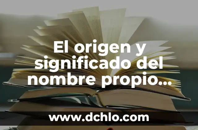 FYI Significado de las Siglas 7 El origen y significado del nombre propio Hanna