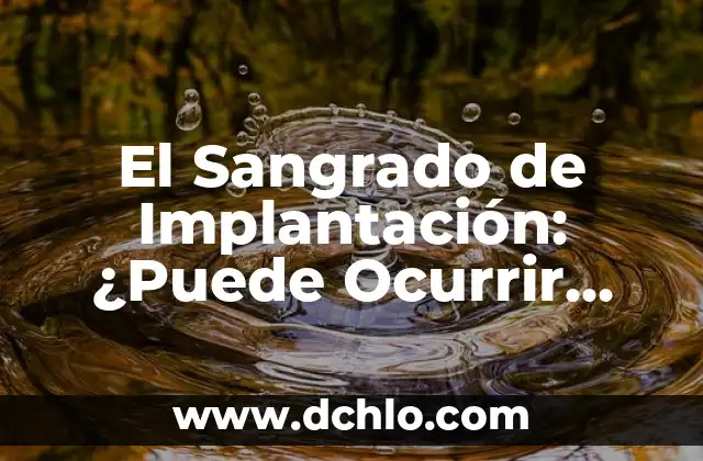 ¿Se puede ganar dinero con un MAS 4 en el Uno? 5 El Sangrado de Implantación: ¿Puede Ocurrir Después de un Retraso?