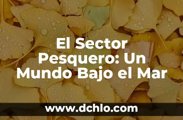 Índice de Quicksand Bajo Significado: Un Análisis Profundo 4 El Sector Pesquero: Un Mundo Bajo el Mar