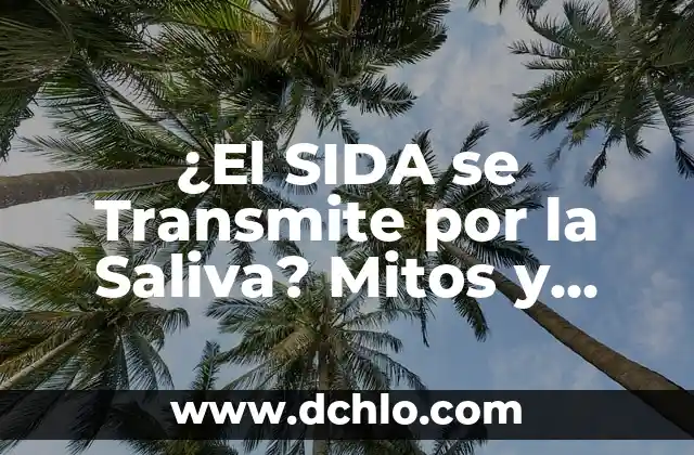 Es Malo Tener Bambú en Casa: Mitos y Realidades 5 ¿El SIDA se Transmite por la Saliva? Mitos y Realidades