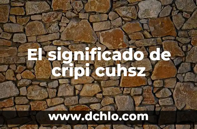 Significado Exotérico de los Colores 3 El significado de cripi cuhsz
