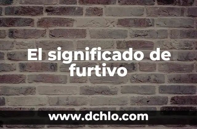 Entendiendo el Significado de Hocico 8 El significado de furtivo