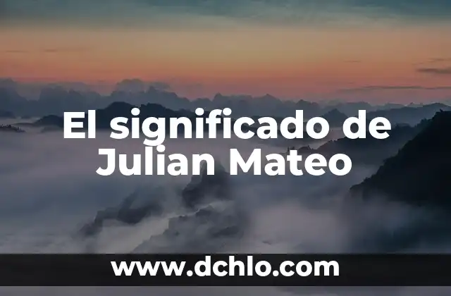 El Símbolo de Mateo, un emblema de fe y tradición 5 El significado de Julian Mateo