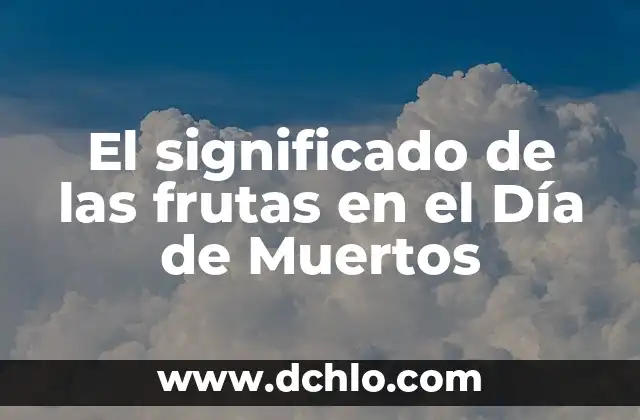 Cómo hacer tapete de aserrín Día de Muertos 6 El significado de las frutas en el Día de Muertos