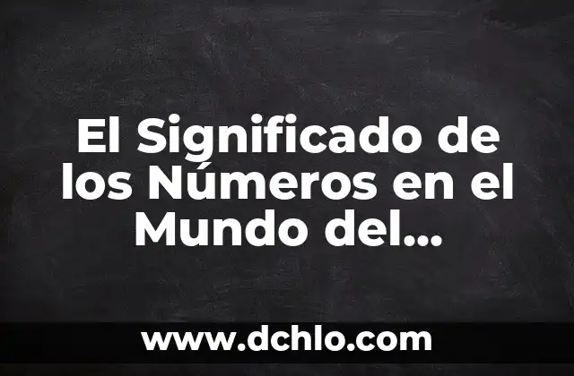 Significado de Telarañas: Descubre el Fascinante Mundo detrás de estas Redes 5 El Significado de los Números en el Mundo del Motocross