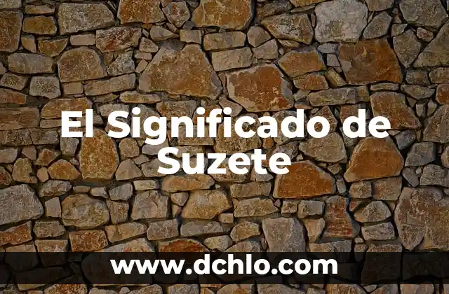 El Significado de Tamia 4 El Significado de Suzete