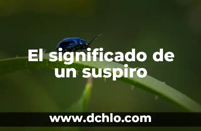 Significado de Sweety 3 El significado de un suspiro