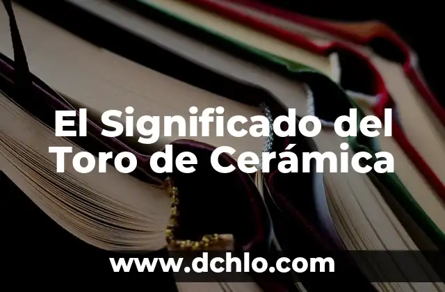 Significado del Nombre de Mario 8 El Significado del Toro de Cerámica