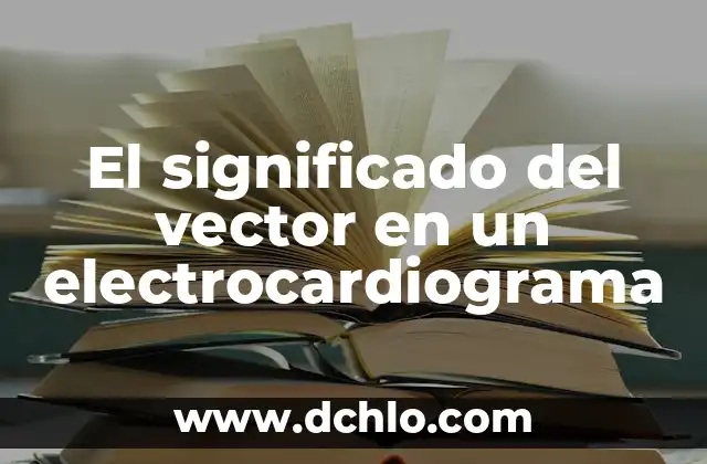 De en Nutrición Significado 6 El significado del vector en un electrocardiograma