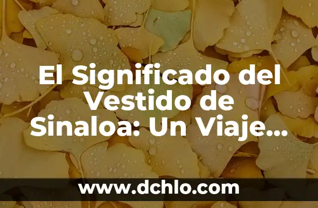 Hueso de Jack Tibetano: Un Simbolo Cultural Profundo 4 El Significado del Vestido de Sinaloa: Un Viaje Cultural