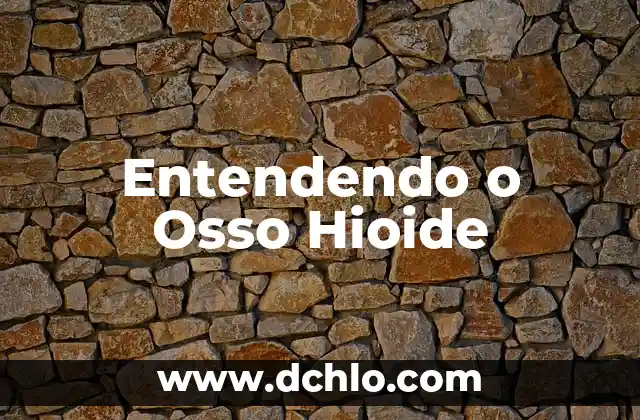 Entendendo os Significados de Venda 5 Entendendo o Osso Hioide