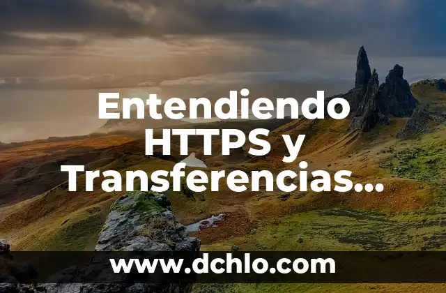 Significado de Sonrojar: Entendiendo el Rubor 6 Entendiendo HTTPS y Transferencias Bancarias