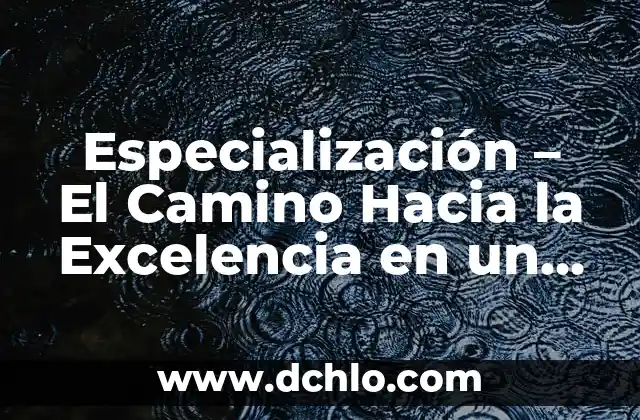 Carrera de Derecho Penal: Un Camino hacia la Justicia 5 Especialización – El Camino Hacia la Excelencia en un Campo Específico