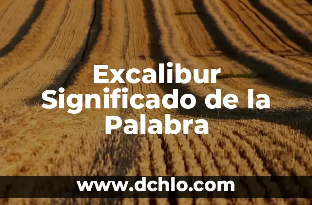 FBI significado de la palabra 7 Excalibur Significado de la Palabra