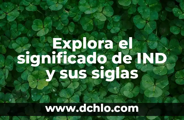 El Significado Histórico del 20 de Noviembre 3 Explora el significado de IND y sus siglas