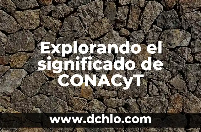 Explorando el Universo con Sondas 3 Explorando el significado de CONACyT