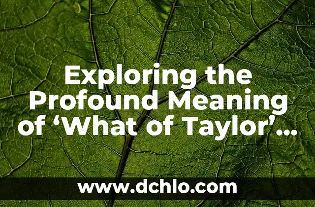 The Profound Meaning Behind Diamond Tattoos for Men 6 Exploring the Profound Meaning of ‘What of Taylor’ by Joji