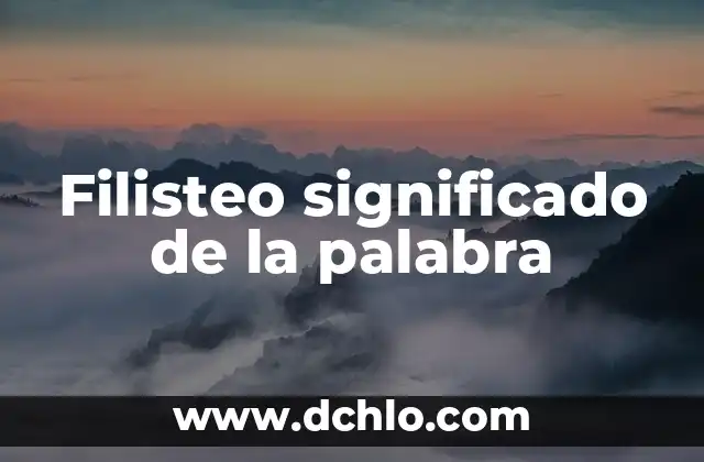 Feromonas Significado de la Palabra 5 Filisteo significado de la palabra
