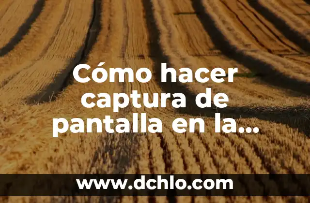 Cómo hacer captura de pantalla en la computadora Lenovo