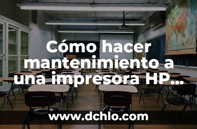 Cómo hacer mantenimiento a una impresora HP DeskJet 1000