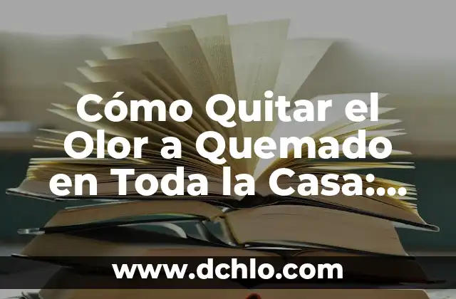 Cómo Quitar el Olor a Quemado en Toda la Casa: Soluciones Efectivas