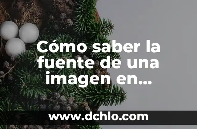 Cómo saber la fuente de una imagen en internet